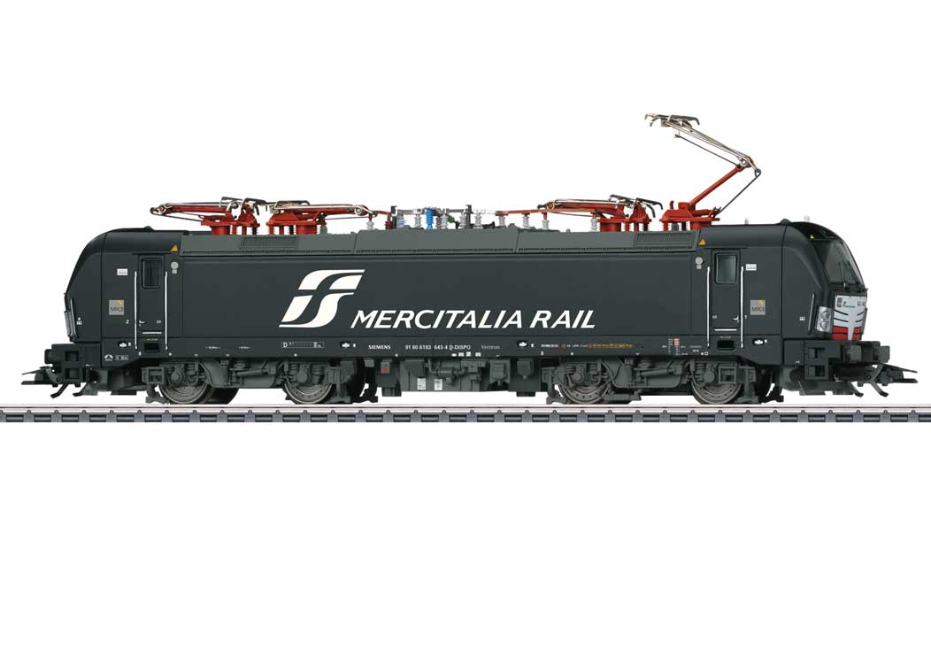 Siemens Vectron Class 193 Electric - 3-Rail - Sound and Digital -- Mercitalia Rail #X4 E – 643 (Era VI 2016, black, white)-1