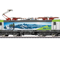 Siemens Vectron Class 475 Electric - 3-Rail - Sound and Digital -- BLS Cargo #475 417 (Era VI 2021, gray, green, Mountain Mural)