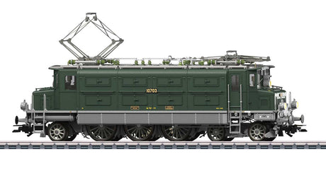 Class Ae 3/6 I Electric - 3-Rail w/Sound & Digital -- Swiss Federal Railways SBB/CFF/FFS #10703 (Era III 1950s, Fir Green, gray)-2