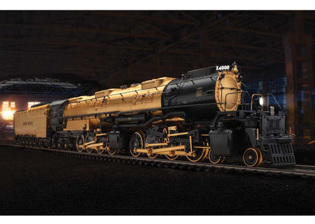 4-8-8-4 Big Boy with Coal Tender - 3-Rail - Sound and Digital -- Union Pacific #4000 (Fantasy Real 24-Karat Gold Plating, black)-3