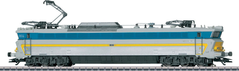 Class 18 Electric - 3-Rail w/Sound & Digital -- Belgian State Railways SNCB #1804 (Era IV 1980, blue, white, yellow)