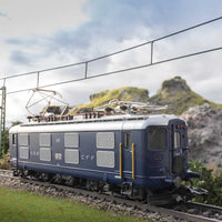 Class Re 4/4 I Electric - 3-Rail - Sound and Digital -- Swiss Federal Railways SBB 409 (Era III 1957-1959, sapphire blue, silver)