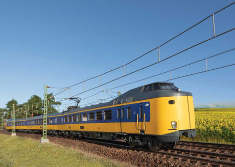 Class ICM-1 Koploper 3-Car Electric Rail Car Train - 3-Rail - Sound and Digita -- Power, Mid, End Cars, Dutch State Railways NS #4237 (Era IV 1984, yellow, bl-4