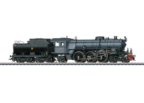 Class F 1200 4-6-2 - 3-Rail - Sound and Digital -- Swedish Railroad Museum #1200 (Era VI 2024, gray, black, red)-2