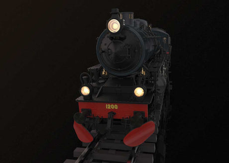 Class F 1200 4-6-2 - 3-Rail - Sound and Digital -- Swedish Railroad Museum #1200 (Era VI 2024, gray, black, red)-3