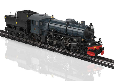 Class F 1200 4-6-2 - 3-Rail - Sound and Digital -- Swedish Railroad Museum #1200 (Era VI 2024, gray, black, red)-5