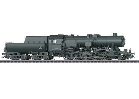 Class 52 2-10-0 Tub Tender - 3-Rail - Sound and Digital -- German State Railroad DR #52 1400 (Era II 1943-1944, dark gray)-2