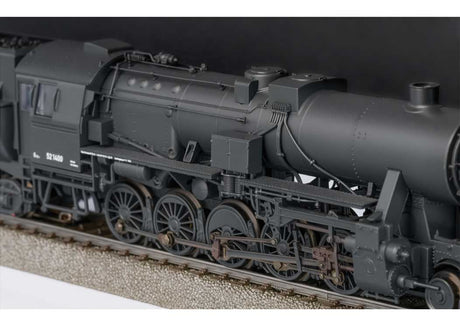 Class 52 2-10-0 Tub Tender - 3-Rail - Sound and Digital -- German State Railroad DR #52 1400 (Era II 1943-1944, dark gray)-3