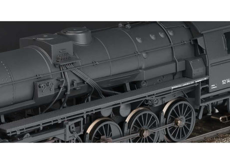 Class 52 2-10-0 Tub Tender - 3-Rail - Sound and Digital -- German State Railroad DR #52 1400 (Era II 1943-1944, dark gray)-4