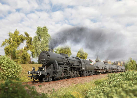 Class 52 2-10-0 Tub Tender - 3-Rail - Sound and Digital -- German State Railroad DR #52 1400 (Era II 1943-1944, dark gray)-6