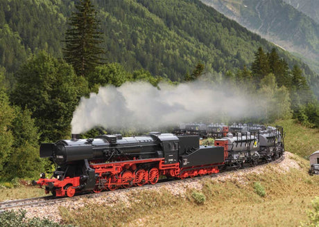 Class 52 2-10-0 w/Solid Frame Tender - 3-Rail - Sound and Digital -- German Federal Railroad DB #52 6884 (Era III 1951, black, red)-3