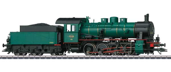 Class 81 0-8-0 - 3-Rail - Sound and Digital -- Belgian State Railways SNCB #81.340 (Era III 1950s, green, black, red)