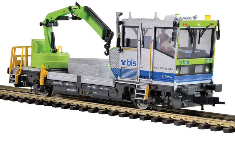 Robel Tm 235 Track Maintenance Car - 3-Rail w/Sound & Digital -- BLS (Era VI 2016, gray, green, blue)