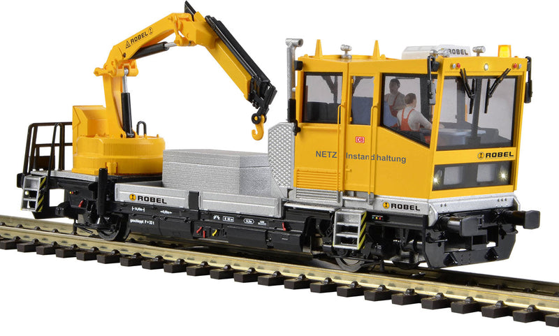 Robel 54.22 Track Maintenance Car - 3-Rail w/Sound & Digital -- German Railroad DB AG (Era VI 2016, orange, gray)