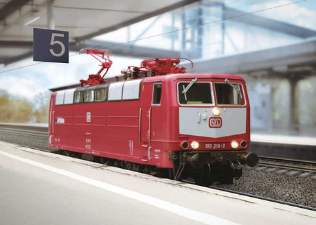 Class 181.2 Electric - 3-Rail - Sound and Digital -- Schluenss Railroad Logistics SEL #181 218-9 (Era VI 2025, red, white, gray)-3