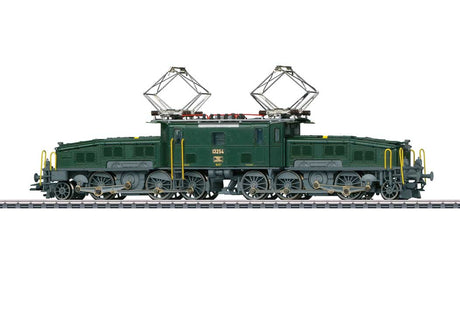 Class Be 6/8 II Crocodile Electric - 3-Rail - Sound and Digital -- Swiss Federal Railways SBB #13254 (Era III 1960-1965, green, silver, gray)