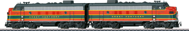 EMD F7 A-A Set - 3-Rail w/Sound & Digital -- Great Northern #309 A, 309C (Omaha Orange, Pullman Green)