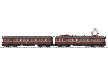 Class ET 85 Rail Car - 3-Rail - Sound and Digital -- German Federal Railroad DB #ET 85 21, ES 85 20. (Era III 1958, red, black)-2