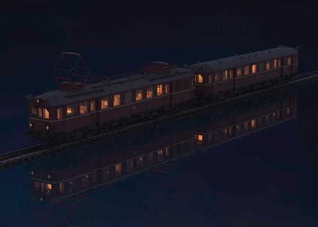 Class ET 85 Rail Car - 3-Rail - Sound and Digital -- German Federal Railroad DB #ET 85 21, ES 85 20. (Era III 1958, red, black)-3