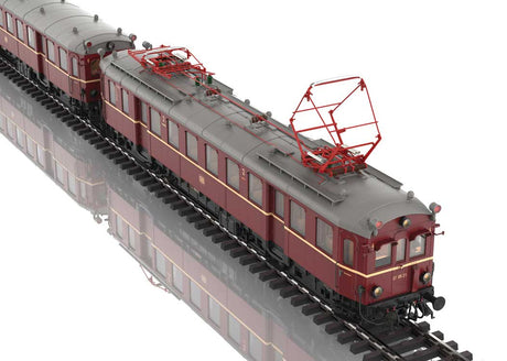 Class ET 85 Rail Car - 3-Rail - Sound and Digital -- German Federal Railroad DB #ET 85 21, ES 85 20. (Era III 1958, red, black)-4