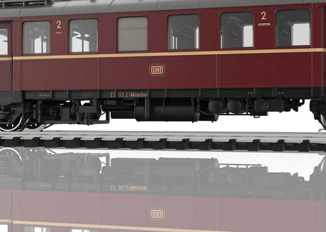 Class ET 85 Rail Car - 3-Rail - Sound and Digital -- German Federal Railroad DB #ET 85 21, ES 85 20. (Era III 1958, red, black)-6