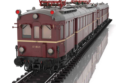 Class ET 85 Rail Car - 3-Rail - Sound and Digital -- German Federal Railroad DB #ET 85 21, ES 85 20. (Era III 1958, red, black)-8