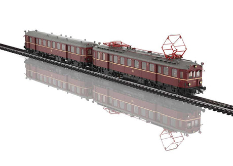 Class ET 85 Rail Car - 3-Rail - Sound and Digital -- German Federal Railroad DB #ET 85 21, ES 85 20. (Era III 1958, red, black)-9