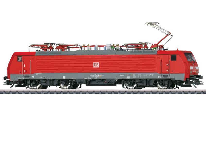 Class 189 Electric with 4 Pantographs - 3-Rail - Sound and Digital -- German Railroad DB AG 189 012-8 (Era VI 2018, red, gray)-1