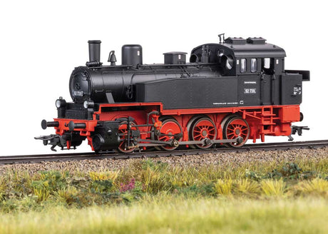 Class 92 0-8-0T - 3-Rail - Sound and Digital -- Adventure World - German Federal Railroad DB #92 739 (Era VI, black, red)-3