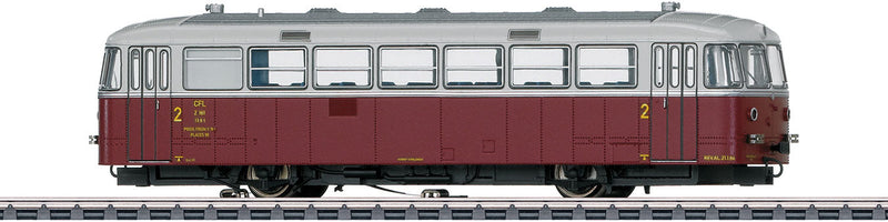 Class Z 161(VT 95.9) Railcar - 3-Rail - Sound and Digital -- Luxembourg State Railways CFL (Era III 1964-1965, silver, red)
