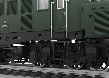 Class 1020 Electric - 3-Rail - Sound and Digital -- Austrian Federal Railways OBB 1020.27 (Era III 1955, fir green, silver)-4