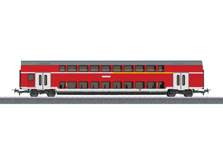 Type DABz 756 1st/2nd Class Bilevel Coach - 3-Rail - Ready to Run - Start Up -- German Railroad DBAG (Era V Regional Express, red, gray, white)