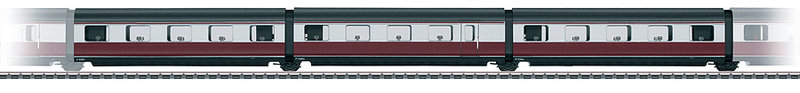 Passenger 3-Car Add-On Set for Senator #441-39101 - 3-Rail - Ready to Run -- German Federal Railroad DB Intermediate Cars c, f & d (Era III 1955)