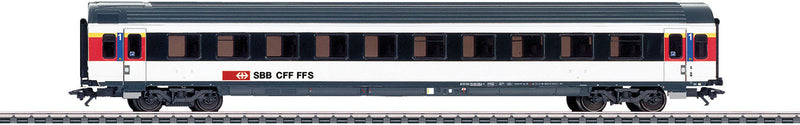 Type Mark IV A 1st Class Coach - 3-Rail - Ready to Run -- Swiss Federal Railways SBB (Era VI 2018, InterCity, black, white, red)