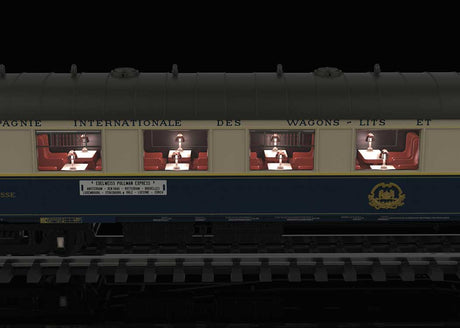 Edelweiss Parlor 6-Car Set - 3-Rail - Ready to Run -- Wagons-Lits CIWL (Era II 1937, blue, ivory)-3