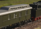 Type ABC4u, WLAB4u(e), BC4uwe 3-Car D 74 3-Car Set- 3-Rail - Ready to Run -- German Federal Railroad DB (Era III 1955, 2 green & 1 red cars)-3