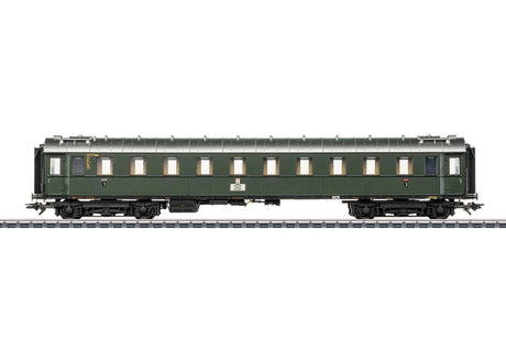 Type C4u 3rd Class D 74 Car- 3-Rail - Ready to Run -- German Federal Railroad DB (Era III 1955, green, silver)