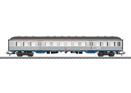 Type Bn 719 2nd Class Silberling/Silver Coin Car- 3-Rail - Ready to Run -- German Railroad DB AG (Era V, silver)