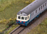 Type BDnrzf 740 2nd Class Silberling/Silver Coin Cab Car- 3-Rail - Ready to Ru -- German Railroad DB AG (Era V, silver, blue, ivory)-3