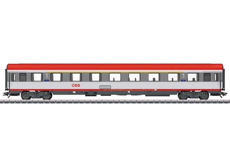 Type Ampz 1st Class Coach - 3-Rail - Ready to Run -- Austrian Federal Railways OBB (Era VI 2012, white, red, gray)