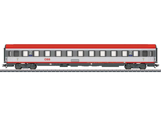Type Ampz 1st Class Coach - 3-Rail - Ready to Run -- Austrian Federal Railways OBB (Era VI 2012, white, red, gray)