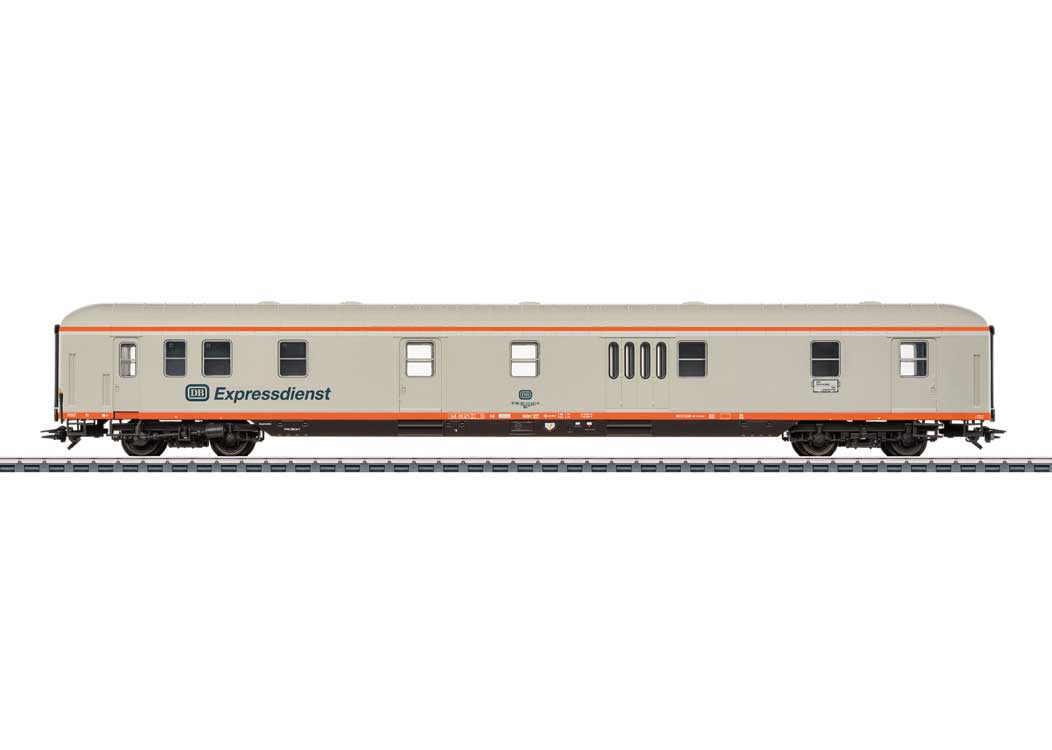 Type Dm 903 Baggage Car- 3-Rail - Ready to Run -- German Federal Railroad DB (Era IV 1987, gray, orange)
