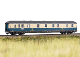 Type Post mr-a Mail Car - 3-Rail - Ready to Run -- German Federal Mail DBP (Era IV 1980, blue, ivory, gray)-1