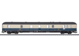 Type Post mr-a Mail Car - 3-Rail - Ready to Run -- German Federal Mail DBP (Era IV 1980, blue, ivory, gray)-2