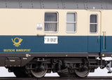 Type Post mr-a Mail Car - 3-Rail - Ready to Run -- German Federal Mail DBP (Era IV 1980, blue, ivory, gray)-3