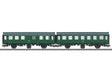 Rebuilt Type B3yge and BD3yg 2nd Class Car Set - 3-Rail - Ready to Run -- German Federal Railroad DB (Era III 1965, green, gray)