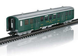 Lightweight Passenger Set w/Baggage & 4 Cars - 3-Rail - Ready to Run -- Swiss Federal Railways SBB (Era III 1950, green, silver)-1