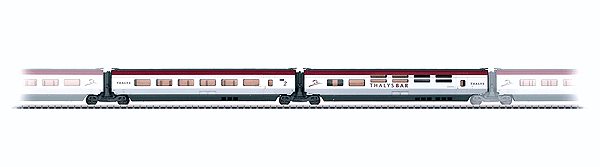 Thalys Add-On Car Set - Ready to Run -- Set #3 SNCB (Belgium State Railways) Use w/441-37791 Sold Separately