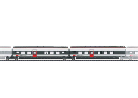 Type D & Type E 2nd Class Add-On for Giruno Train Set - 3-Rail - Ready to Run -- Swiss Federal Railways SBB RABe #501 022 (Era VI 2024, white, black, red)