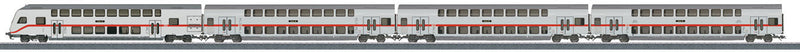 IC Bi-Level 4-Car Set - 3-Rail - Ready to Run - Start-Up Exclusiv -- German Federal Railway (Era VI; white, red, gray)-1